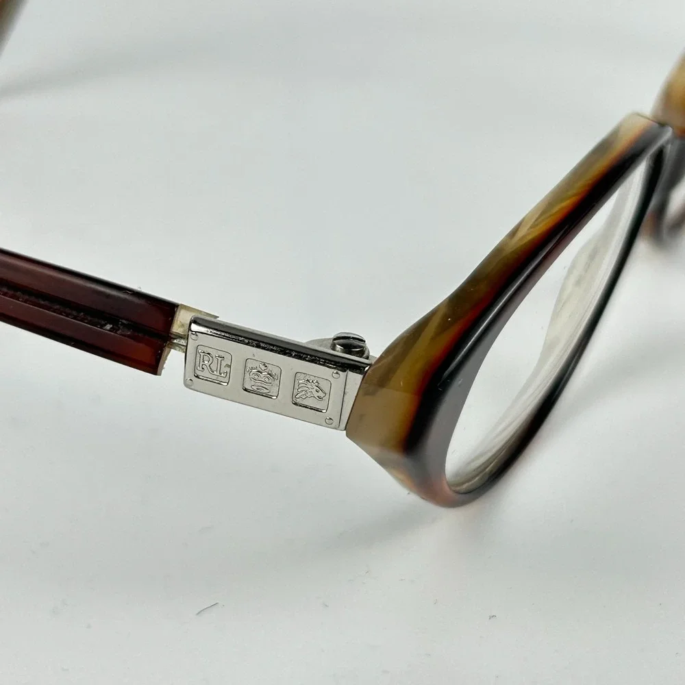 Ralph Lauren 267‎ TC2 Women Eyeglasses Frame Amber Round Full Rim 48-14-130 mm